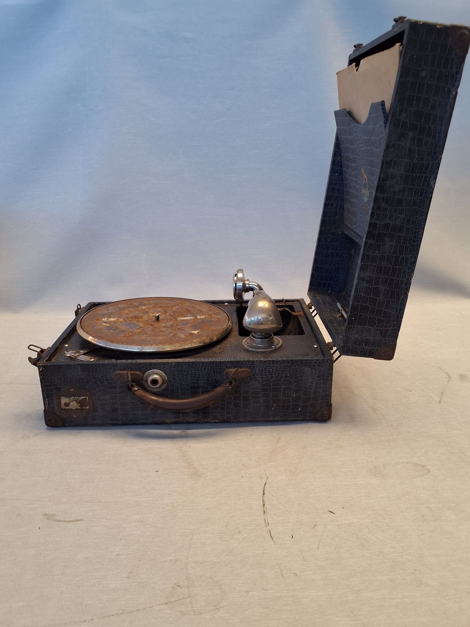 Vintage Rejsegrammefon Spiller